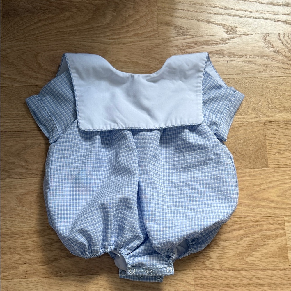 Blue and White Kids One Piece Bodysuit